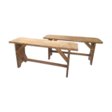 Vintage oak benches