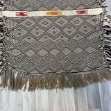 Small and famous Berber Zanafi rug, Taznakht handwoven, wool rug