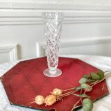 Small vintage crystal soliflore vase