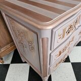 Commode Vintage vieux rose