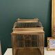 Cage à oiseaux vintage doré Colonial