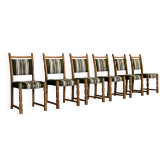 chaises de salle à manger brutalistes | chaises vintage | années 1960 | chêne