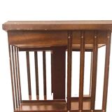 Mahogany revolving bookcase with inlaid top 20th century