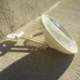 Vintage magnifying illuminating mirror