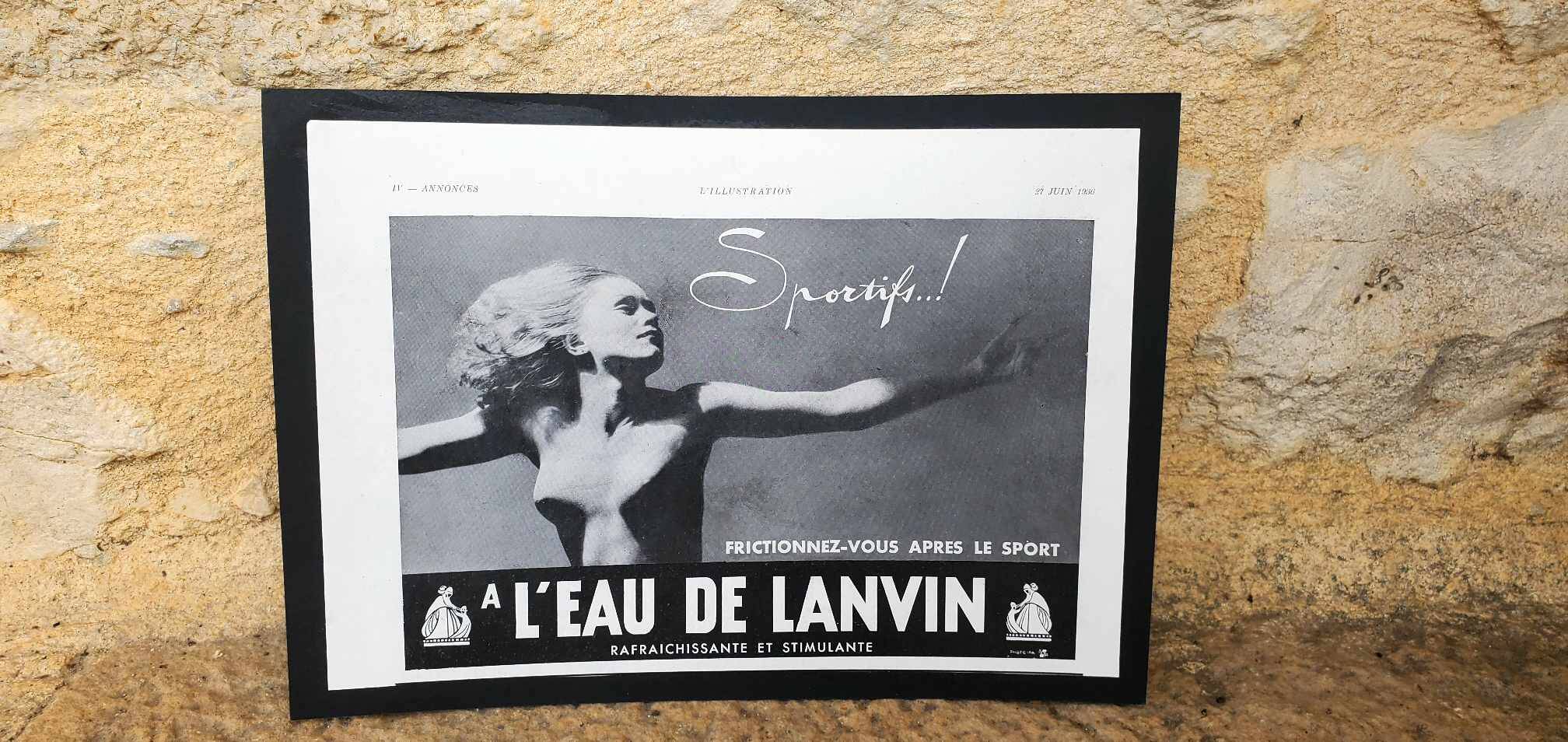 Magazine advertising poster Illustration