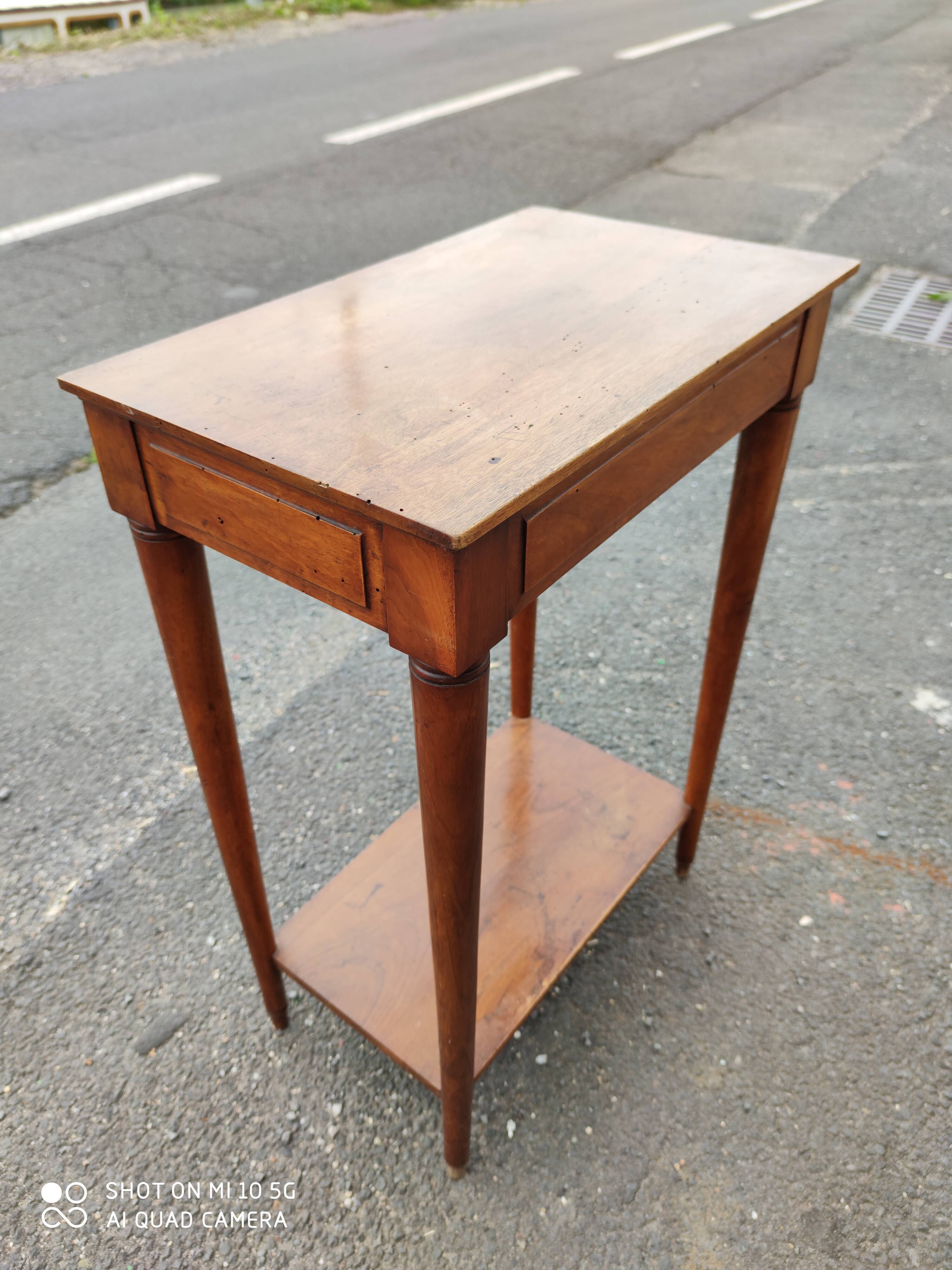 Console en noyer du XIX siècle