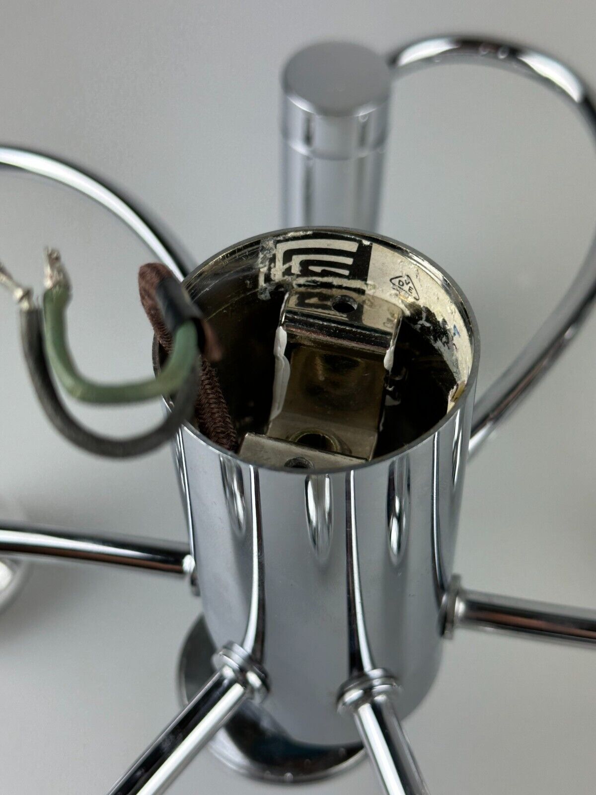 60s 70s Sputnik wall lamp or ceiling lamp by Cosack Leuchten Chrom