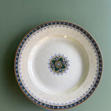Plat creux U & Cie Sarreguemines modèle Myosotis