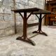 Thonet bar bar troquet bistro table in curved wood and brass 1930
