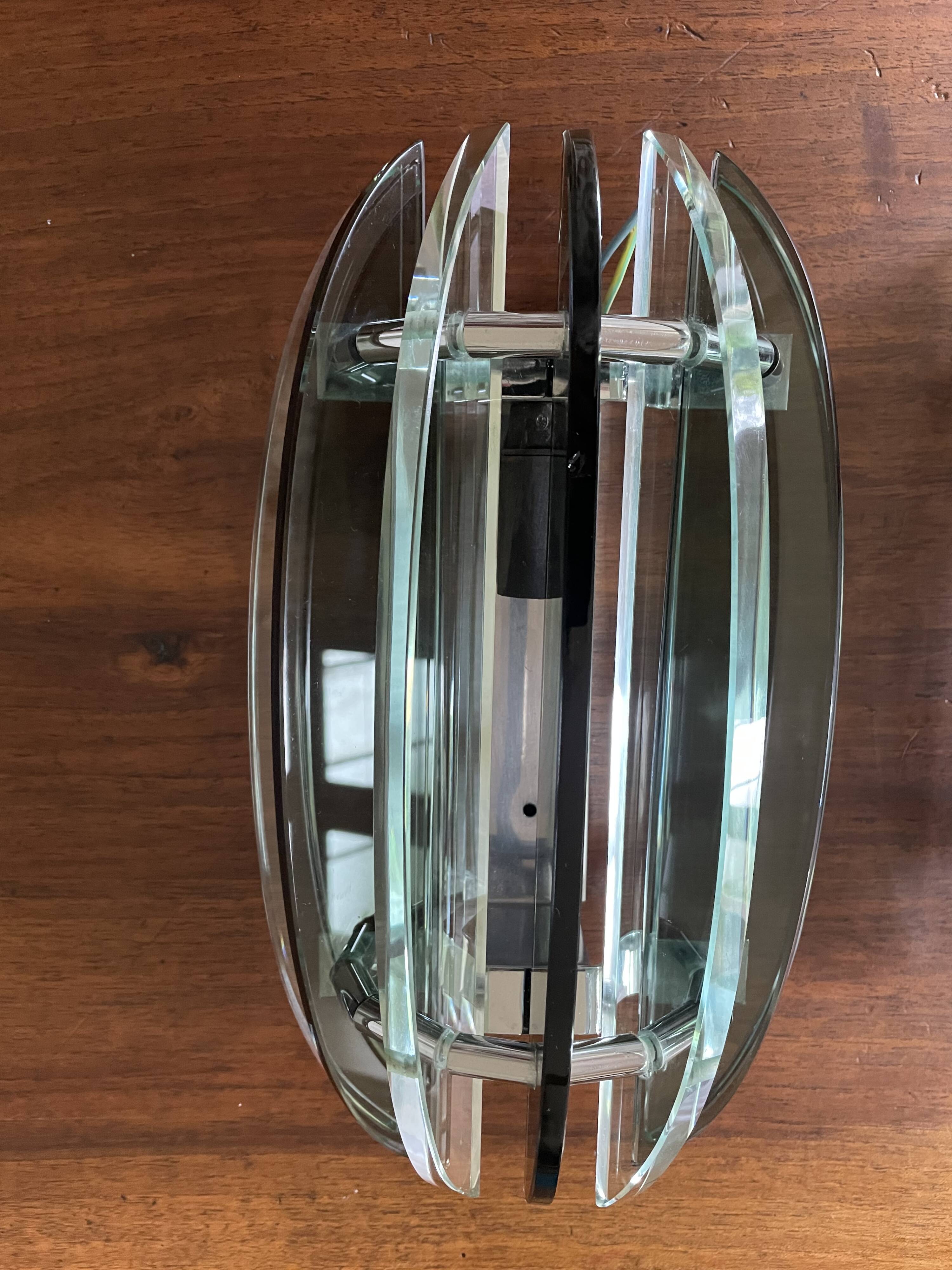 Wall lights with Murano glass slats VECA Italy