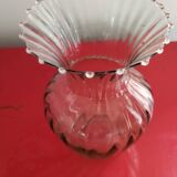 Vase en verre soufflé vintage
