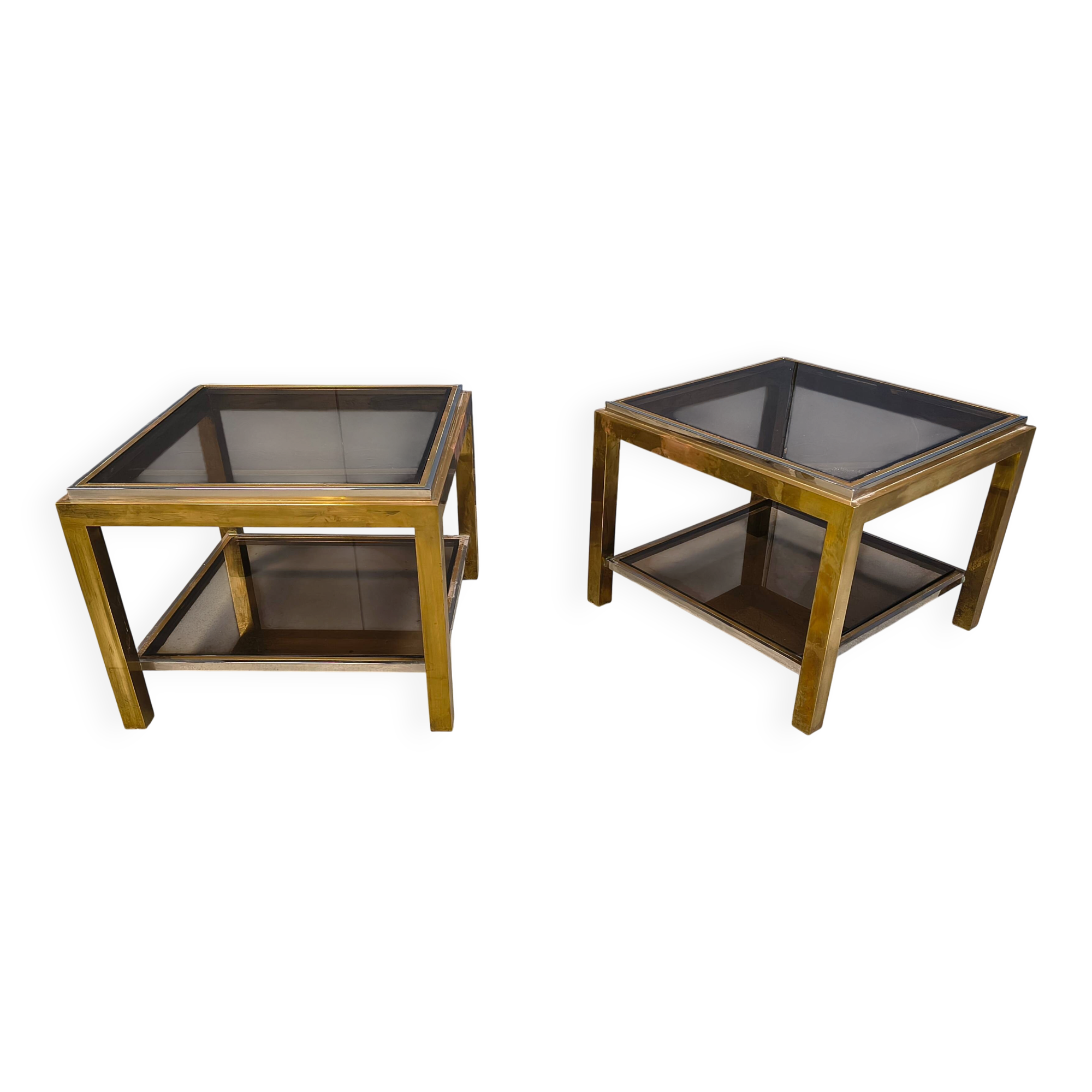 Pair of side tables by Jean Charles, 1970s