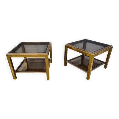 Paire de tables d'appoint par Jean Charles, années 1970