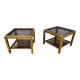 Pair of side tables by Jean Charles, 1970s