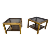 Pair of side tables by Jean Charles, 1970s