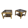 Pair of side tables by Jean Charles, 1970s
