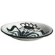 Picault, deep plate, polychrome earthenware with floral decoration, 20th century.