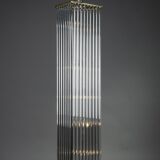 Art Deco style floor lamp made in the 70s in Murano glass