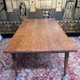 Farm table on casters
