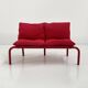Sofa Tubulaire Rouge de Thalia & Co, 1980