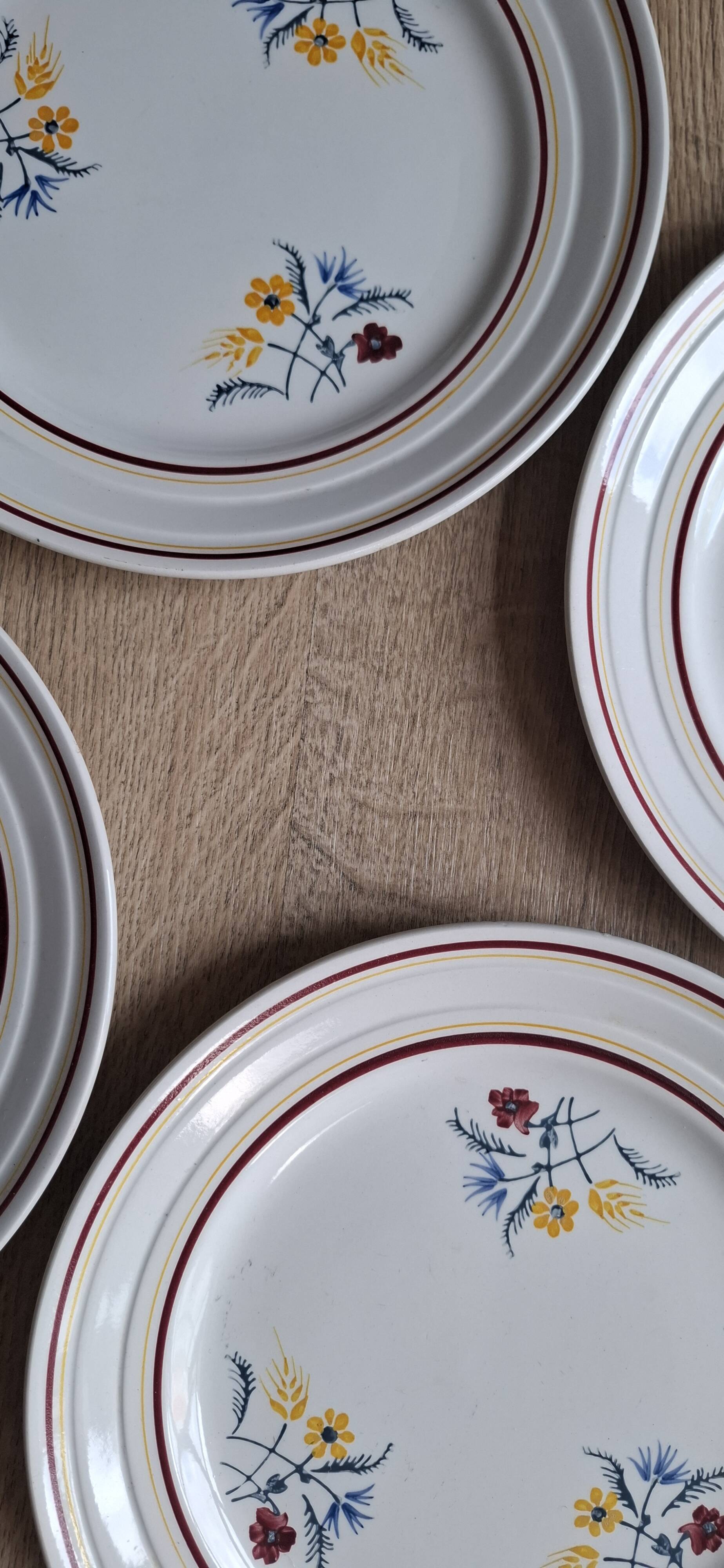 Set of 6 St Amand Christiane Céramon plates