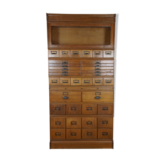 Old oak apothecary cabinet, early 1900s