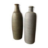 2 old sandstone bottles