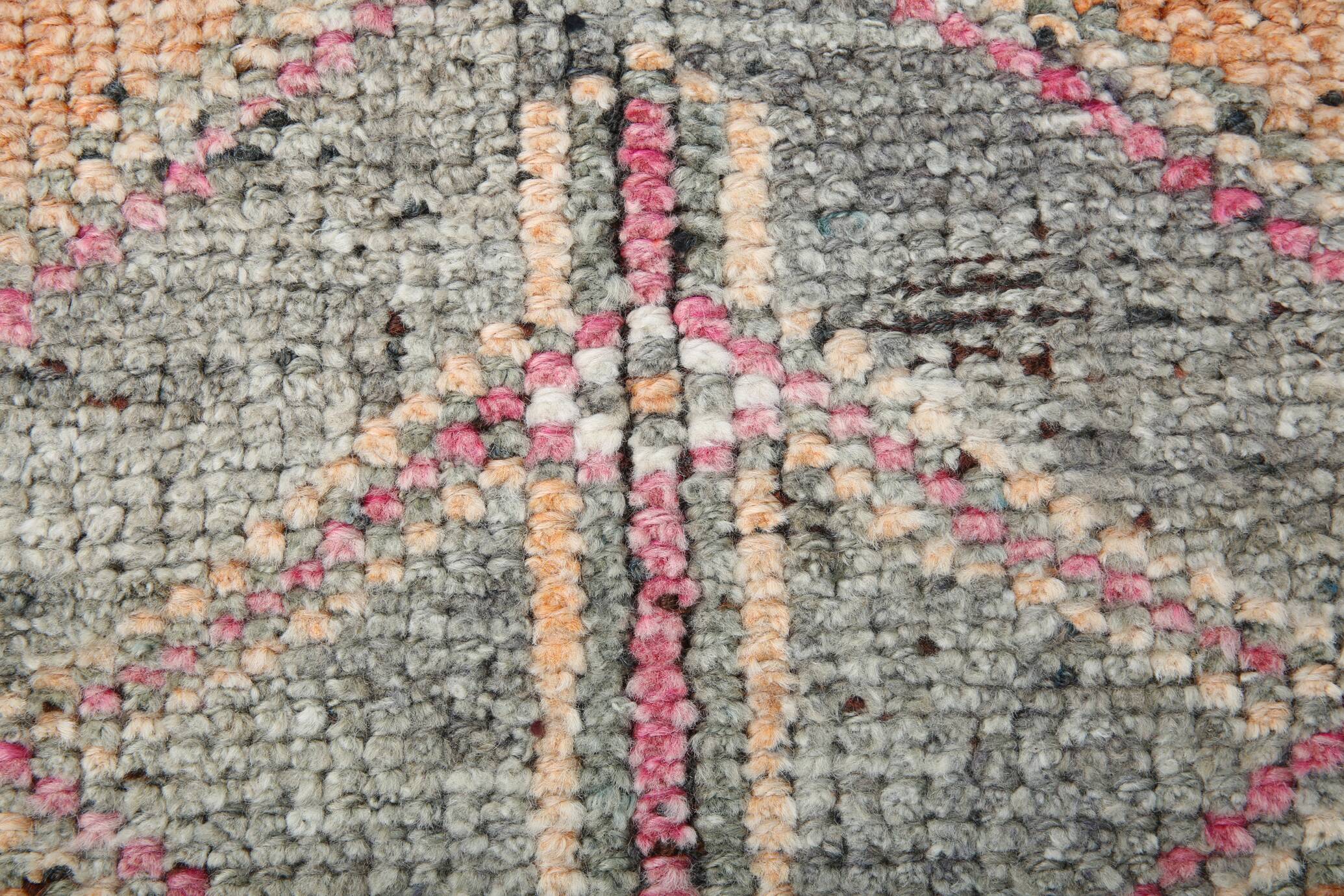 3x10 Light Orange Turkish Vintage Runner Rug, 92x294Cm