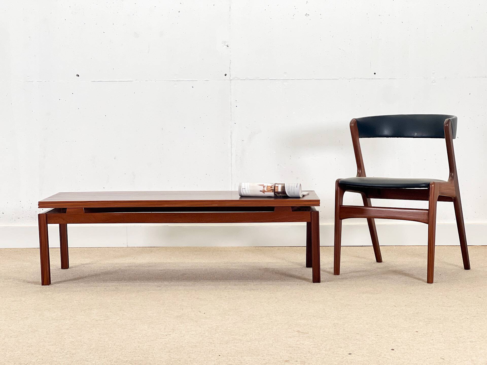 Table basse danoise en palissandre, années 1960
