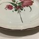 Eastern earthenware plate the Islettes flower bouquet decoration