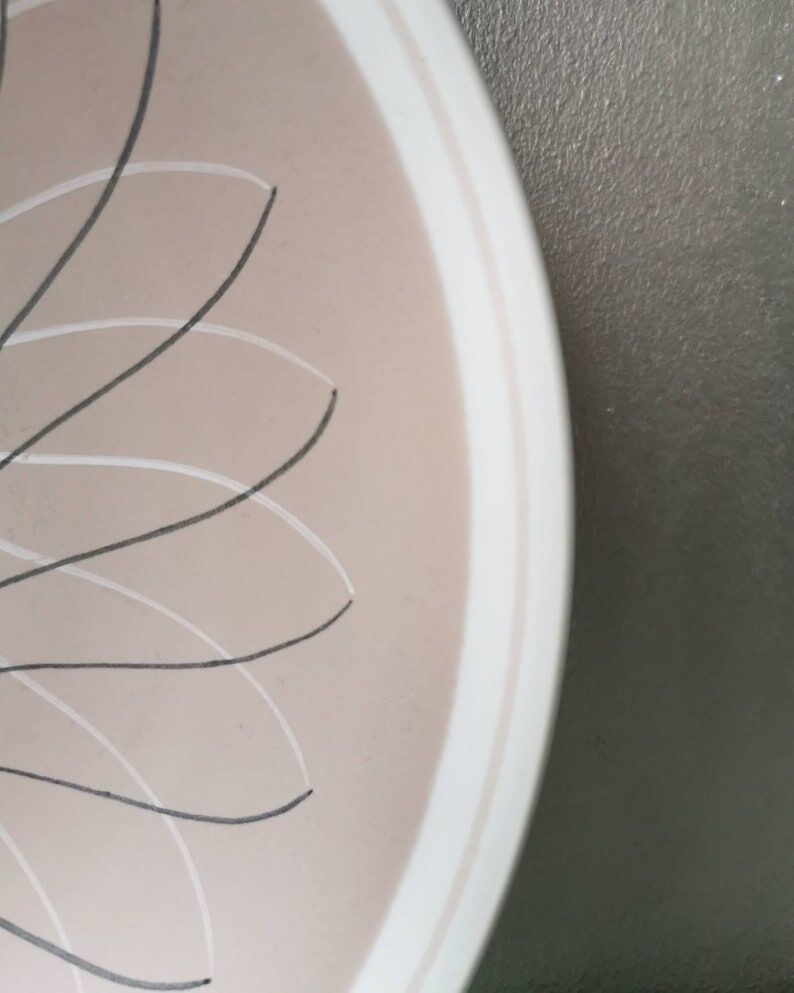 Vintage pottery decoration bowl Poole England, 1950