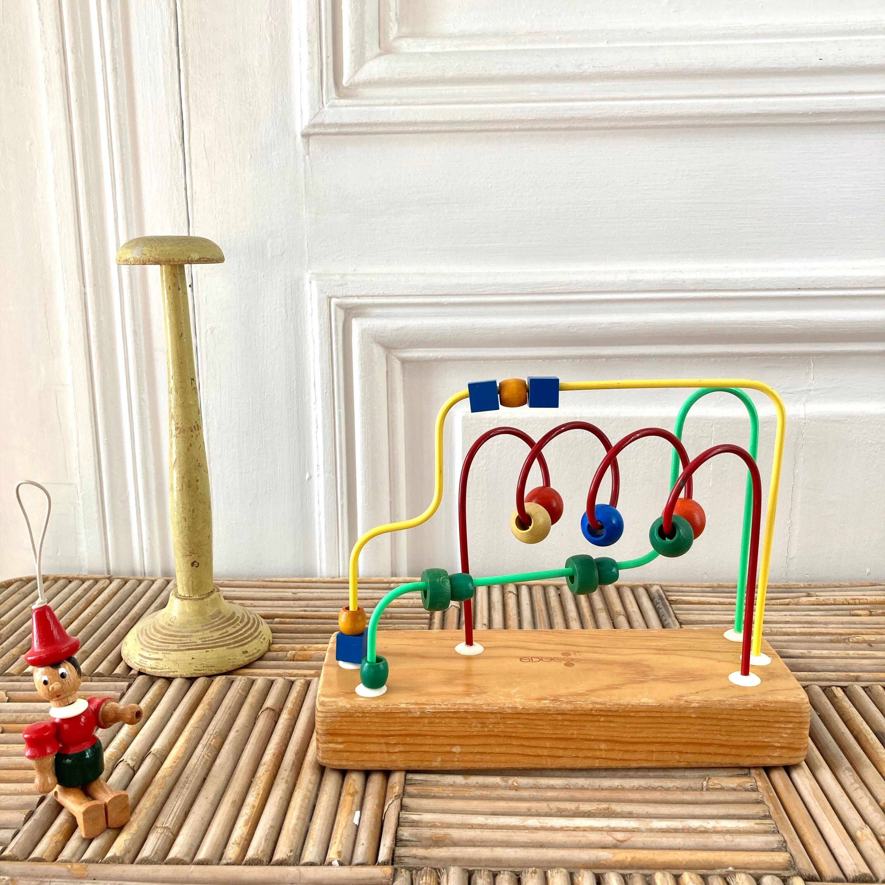 Wooden labyrinth abacus