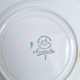 Assiettes creuses vertes St Amand, Céranord