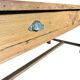 Antique solid wood farmhouse table with 2 drawers