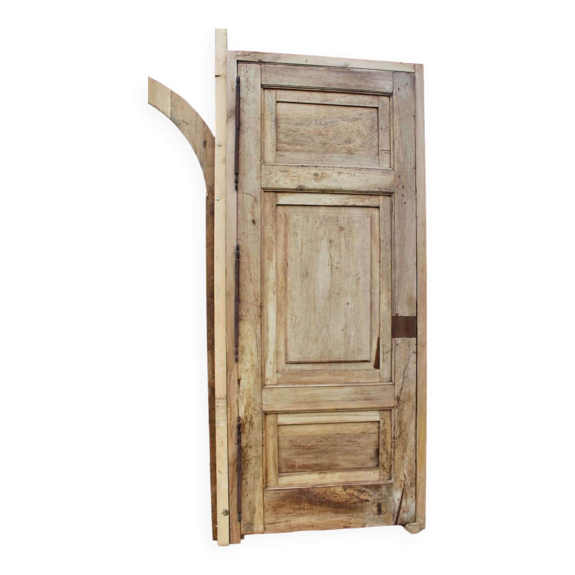 Important 19th Century Haussmann Walnut Door