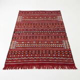 Red Berber kilim rug 155x240 cm