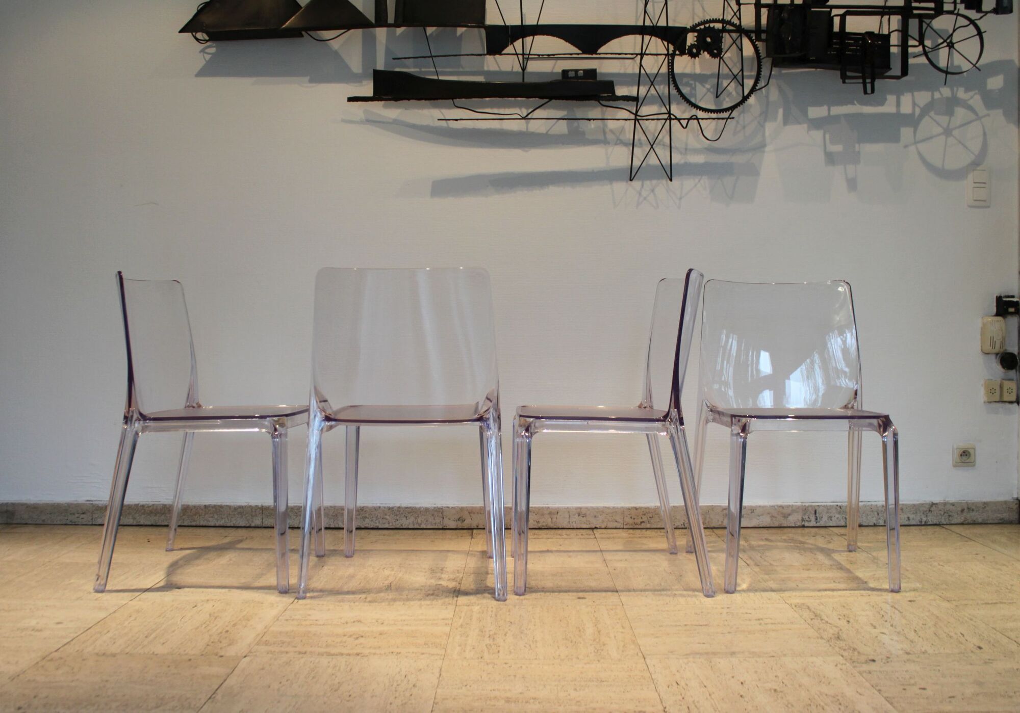 Set of 6 Blitz 140 chairs by Marco Pocci and Claudio Dondoli for Pedrali, Italy.