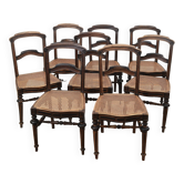 Cane bistro chairs
