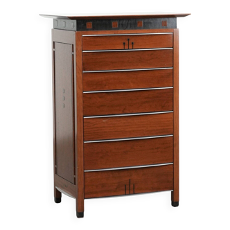 Beautiful Art Deco design chest of drawers with 7 drawers