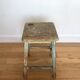 Vintage wooden painter's workshop tabouret