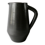 Glazed stoneware pitcher, signed Denise and Michel Pointu