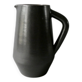 Glazed stoneware pitcher, signed Denise and Michel Pointu