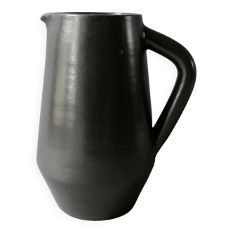 Pichet en grès émaillé, signé, Denise et Michel Pointu