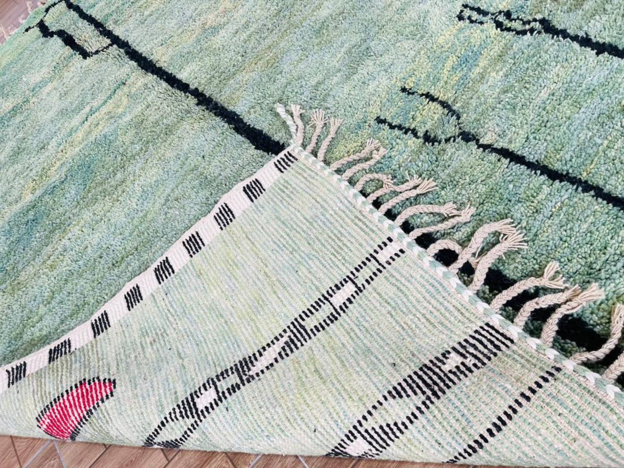 Traditional handmade Moroccan rug 3x2 m