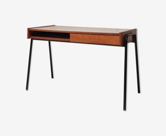 Desk in oak & metal, ca 1956