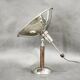 1930s Bauhaus Chrome Table Lamp with Beech Handle, Czechoslovakia