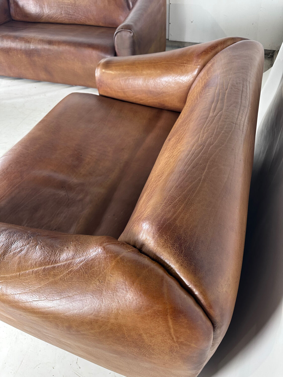 Leather sofa by DE SEDE