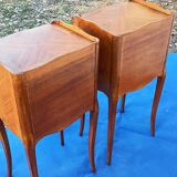 Pair of rosewood bedside tables
