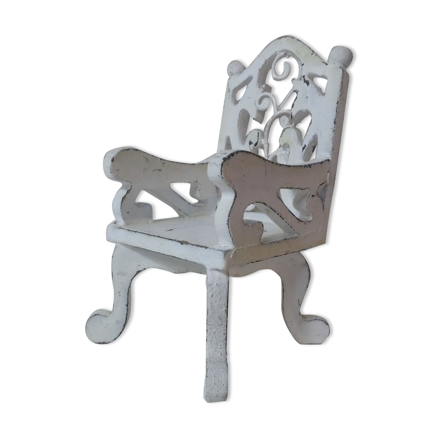 Chair wood and metal for doll's house