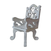 Chair wood and metal for doll's house